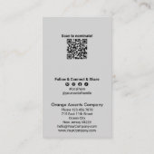 Carte De Visite Merci de nomination du héros local d'automne (Dos)