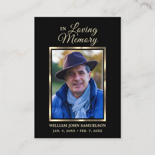 Carte De Visite Merci de prières funéraires (Devant)