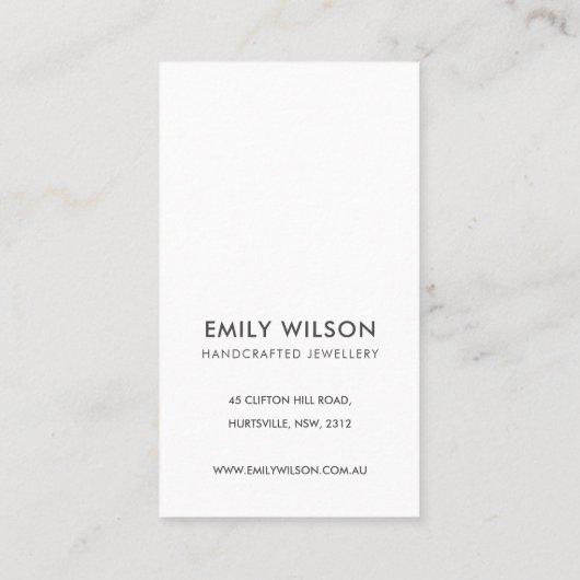 CARTE DE VISITE MERCI DE RECTANGLE NOIR ROSE SIMPLE MINIMAL (Dos)