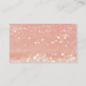 Carte De Visite Merci de remise Parties scintillant rose (Dos)