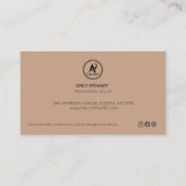 Carte De Visite Merci De Script Élégant Pour Commande Petite Marqu (Dos)