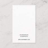 Carte De Visite Merci D'Entreprise Minimal Moderne Pour L'Insertio (Dos)