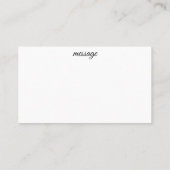 Carte De Visite Merci enveloppé de ruban (Dos)