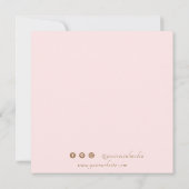 Carte de visite Merci floral d'aquarelle (Dos)