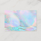 Carte De Visite merci les coquillages et les vagues océaniques (Dos)