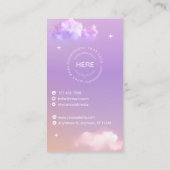 Carte De Visite Merci Lilac Pour Votre Commande Code QR Insérer (Dos)