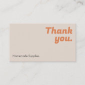 Carte De Visite Merci Marchandises maison Fournitures promotionnel (Devant)