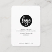 Carte De Visite Merci Minimal magnifique Merci client Script (Dos)