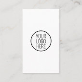 Carte De Visite Merci moderne pour votre commande Pink and Black B (Dos)