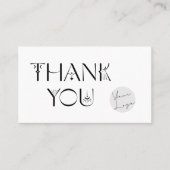 Carte De Visite Merci Mystique Pour Acheter Une Petite Marque (Devant)