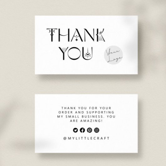 Carte De Visite Merci Mystique Pour Acheter Une Petite Marque