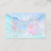 Carte De Visite merci pastel faux parties scintillant (Dos)