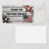 Carte De Visite Merci patriotique pour servir (Devant / Derrière)