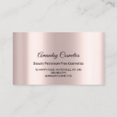 Carte De Visite Merci Pour Acheter Avec Nous Roses Drives (Dos)