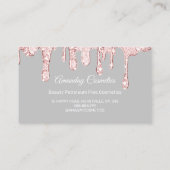 Carte De Visite Merci Pour Acheter Rose De Clous De Maquillage (Dos)