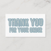 Carte De Visite Merci pour commander des icônes sociales QR Code b (Devant)