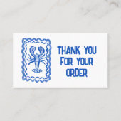 Carte De Visite Merci pour commander des icônes sociales QR Code L (Devant)