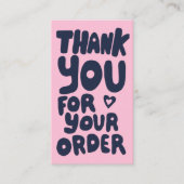 Carte De Visite Merci pour commander des icônes sociales QR Code M (Devant)