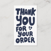 Carte De Visite Merci pour commander des icônes sociales QR Code M (Devant)