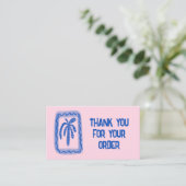 Carte De Visite Merci pour commander des icônes sociales QR Code P (Debout devant)