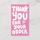 Carte De Visite Merci pour commander des icônes sociales QR Code r (Devant)