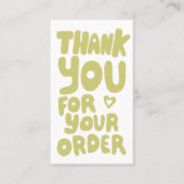 Carte De Visite Merci pour commander des icônes sociales QR Code S (Devant)