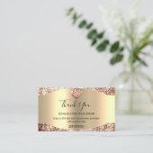 Carte De Visite Merci pour l'achat Code de réduction cardiaque Cod (Debout devant)