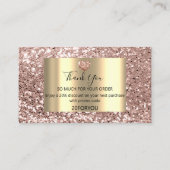 Carte De Visite Merci pour l'achat Code de réduction cardiaque Log (Devant)