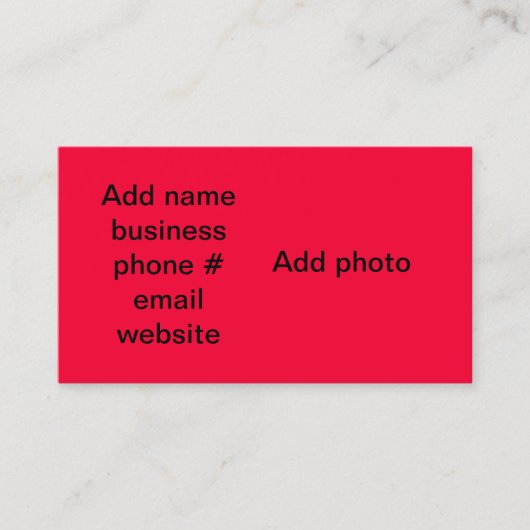 Carte De Visite Merci pour le votre (Devant)