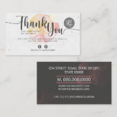 Carte De Visite Merci pour soutenir mon entreprise (Devant / Derrière)