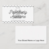 Carte De Visite Merci pour votre achat Animal Theme (Devant / Derrière)