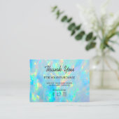 Carte De Visite merci pour votre achat opal (Debout devant)
