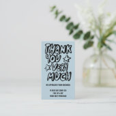 Carte De Visite Merci pour votre commande CODE RABAIS Code QR (Debout devant)