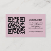 Carte De Visite Merci pour votre commande CODE RABAIS Code QR (Dos)