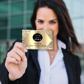 Carte De Visite Merci Pour Votre Commande Logo D'Or