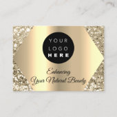 Carte De Visite Merci Pour Votre Commande Logo D'Or (Devant)