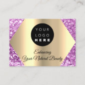 Carte De Visite Merci Pour Votre Commande Logo Or (Devant)