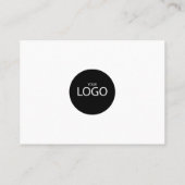 Carte De Visite Merci Promo Code Médias sociaux Votre logo (Dos)