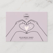 Carte De Visite Merci Qr Code Logo Médias sociaux modernes (Devant)