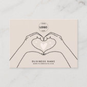 Carte De Visite Merci Qr Code Logo Médias sociaux modernes (Devant)