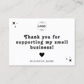 Carte De Visite Merci Qr Code Logo Remise Laisser Un Avis (Devant)