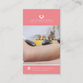 Carte De Visite Merci référence photo promo corail répétition (Dos)