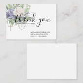 Carte De Visite Merci Rosaire lavande religieuse Floral (Devant / Derrière)