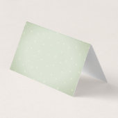 Carte De Visite Merci Rose vert aquarelle (Dos)