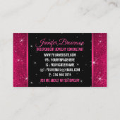 Carte De Visite Merci scintillement bijoux (Dos)