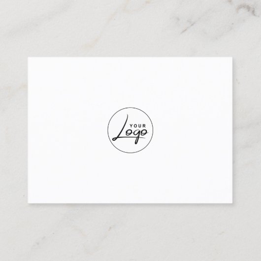 Carte de visite Merci simple (Dos)