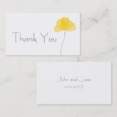 Carte de visite Merci simple (Devant / Derrière)