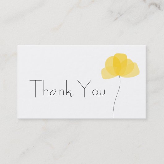 Carte de visite Merci simple (Devant)