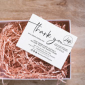 Carte de visite Merci simple