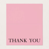 Carte De Visite Merci simple fait sur commande personnalisé (Extérieur déplié)